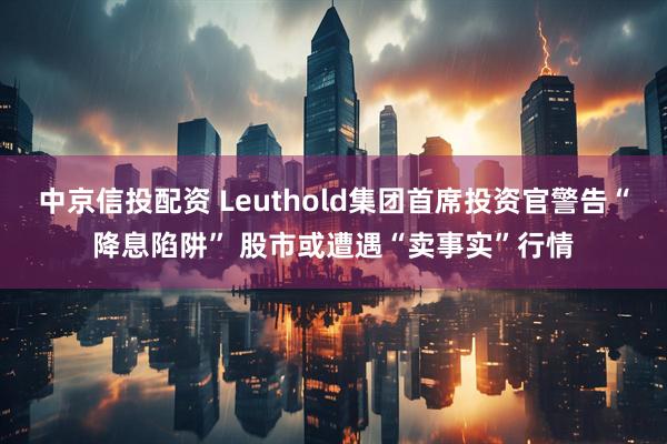 中京信投配资 Leuthold集团首席投资官警告“降息陷阱” 股市或遭遇“卖事实”行情
